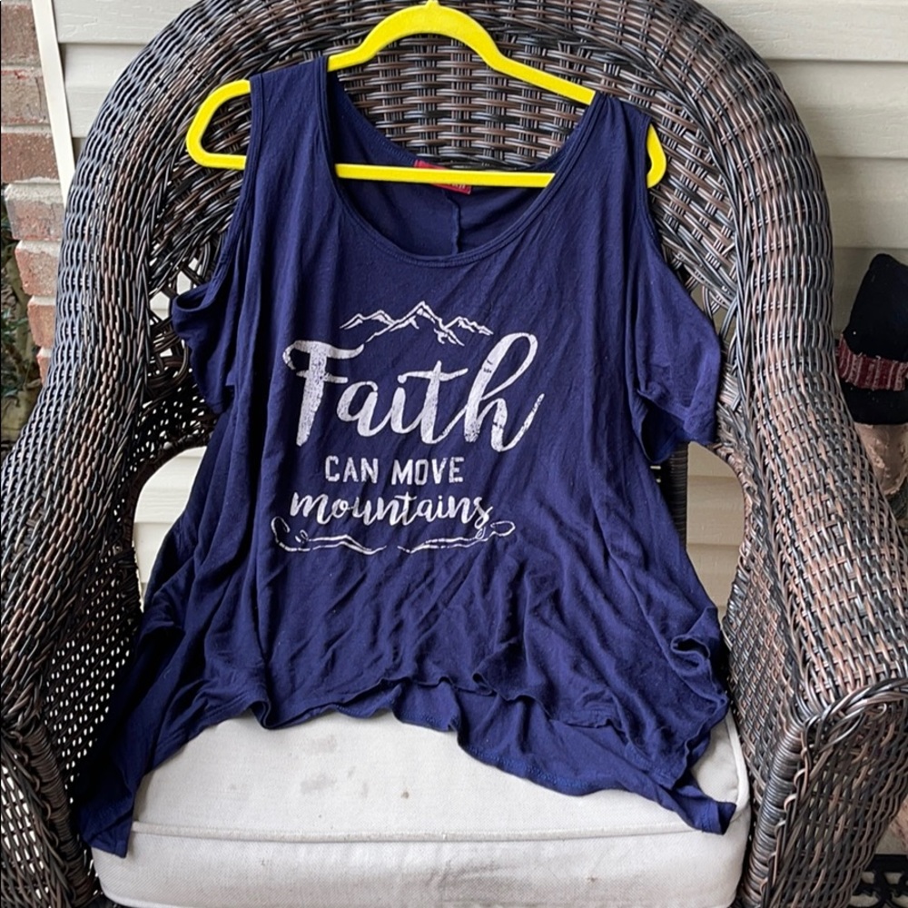 Velvet Skye Navy Top 1X